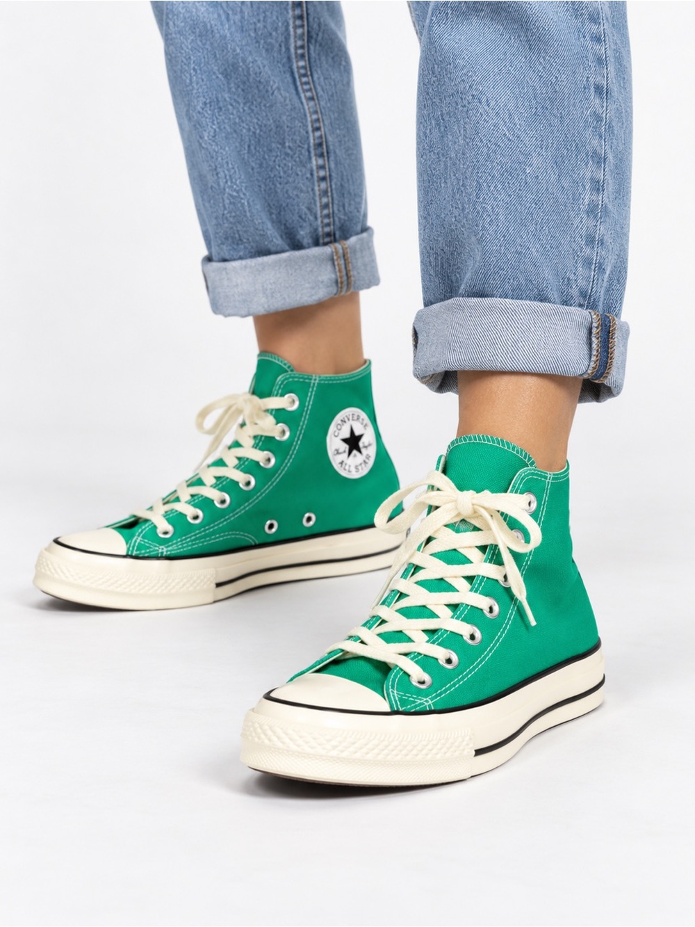 Converse High-Top Canvas Sneakers - Green